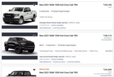  2021 Ram 1500 TRX Dealership Markups Are A Joke