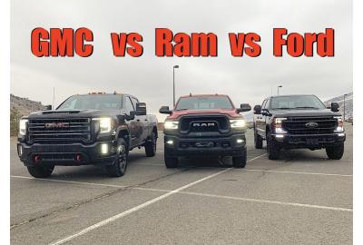 2020 Ford Tremor vs 2020 GMC HD AT4 vs 2020 Ram Power Wagon: Which Is the Most Efficient Road Trip Truck?