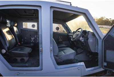 Armored Toyota Land Cruiser Can Drive Over Land Mines