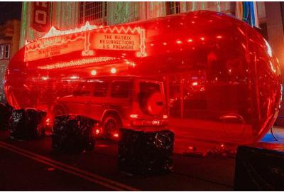 Mercedes Puts G-Class In Giant Red Pill For New Matrix Movie