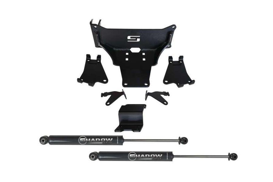 Superlift No-Lift Dual Steering Stabilizer Kit for 2005–2022 Ford F-250/F-350 Super Duty – Compatible with Stock and Lifted Trucks
