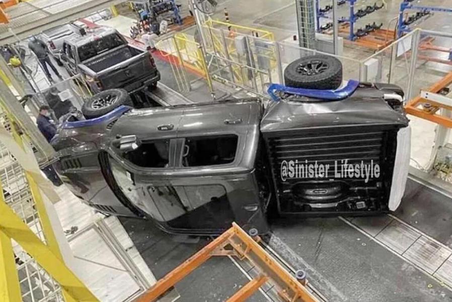 2021 Ram 1500 TRX Falls Off Factory Assembly Line