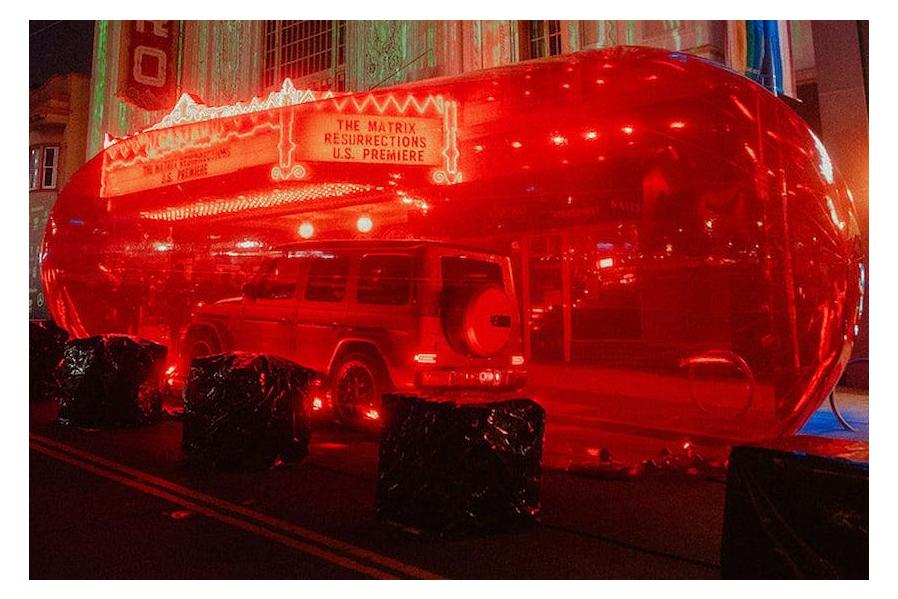 Mercedes Puts G-Class In Giant Red Pill For New Matrix Movie