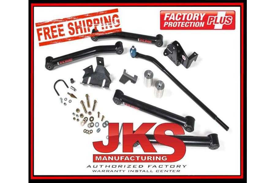 JKS JSPEC Geometry Correction Kit for 2007–2018 Jeep Wrangler JK: Enhanced Handling, Reinforced Strength
