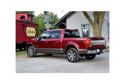 Shuttling Around Southern California in a Magma Red 2018 Ford F150