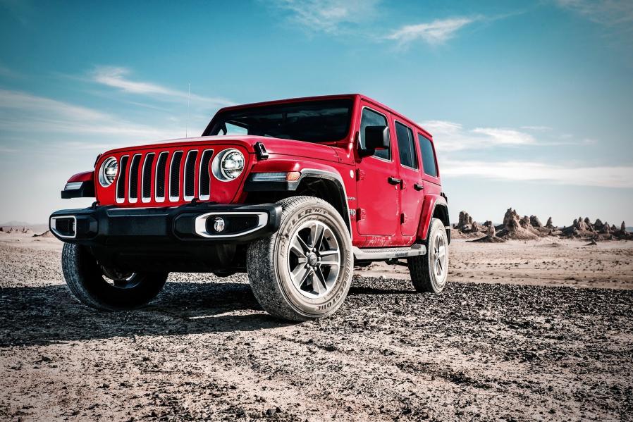 Exploring the Trona Pinnacles in a 2018 Jeep Wrangler Unlimited Sahara