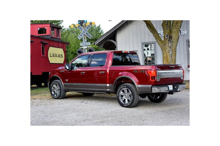 Shuttling Around Southern California in a Magma Red 2018 Ford F150