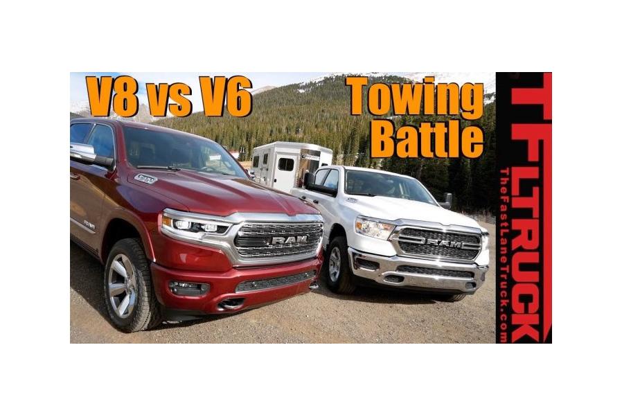 2019 Ram 1500 V6 vs V8 eTorque Take on the World’s Toughest Towing Test (Ike Gauntlet 2019)