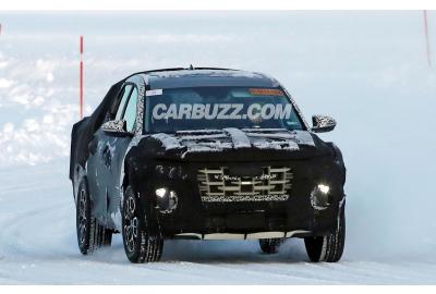 Hyundai Santa Cruz Is Real, Caught Playing In The Snow