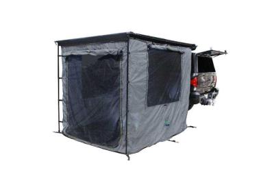 Overland Vehicle Systems HD Nomadic 2.5 Awning Room Enclosure – Grey Body, Green Trim
