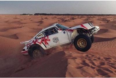 Someone Sprayed Graffiti On A Classic Porsche And Thrashed It In The Desert