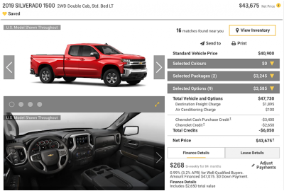 2019 Chevy Silverado 1500 3.0L Diesel: Here are the Least & Most Expensive Models for Canada