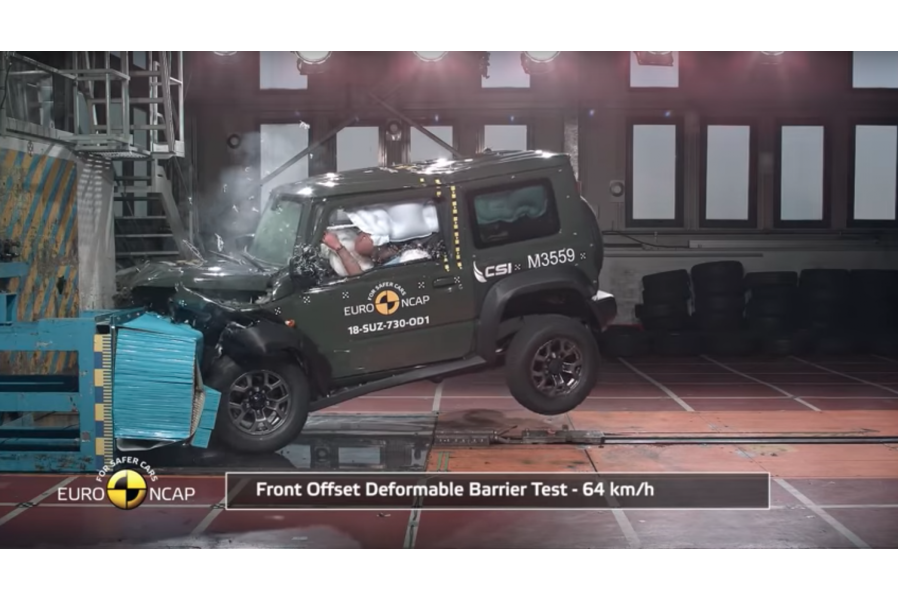 The new Suzuki Jimny isn’t very good at crashing