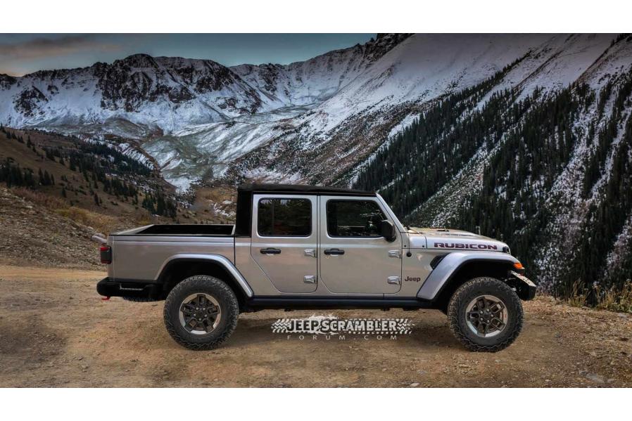 Jeep Scrambler Rubicon Pickup Render Looks Trucking Awesome