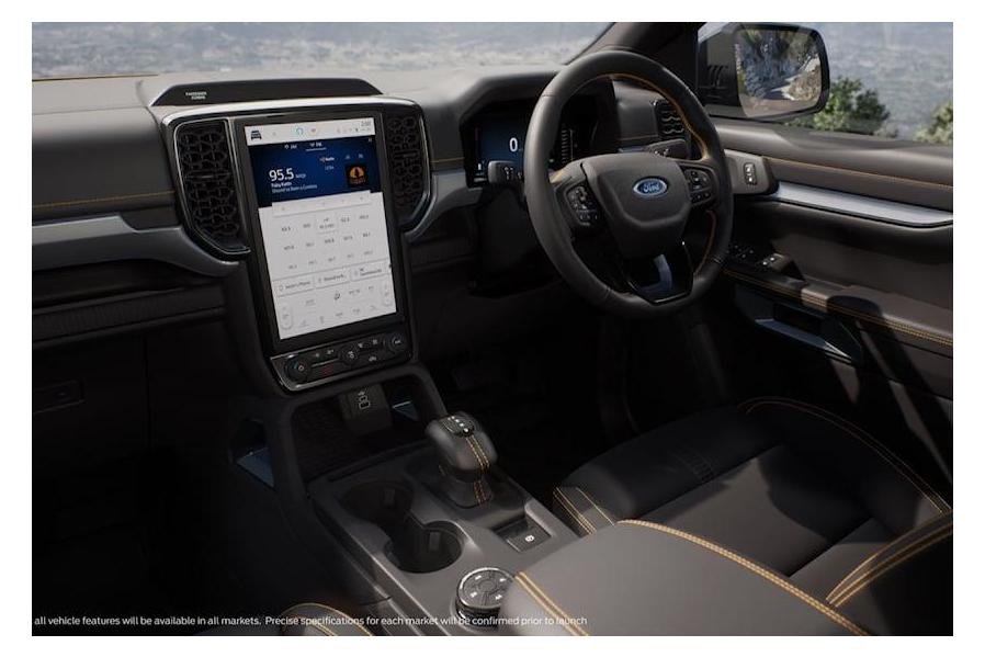 New Ford Ranger Will Have Two Large Vertical Screens