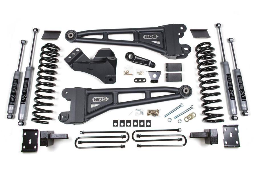 Enhance Your 2011–2016 Ford F-250/F-350 Super Duty Diesel with the BDS Suspension 4-Inch Radius Arm Lift Kit