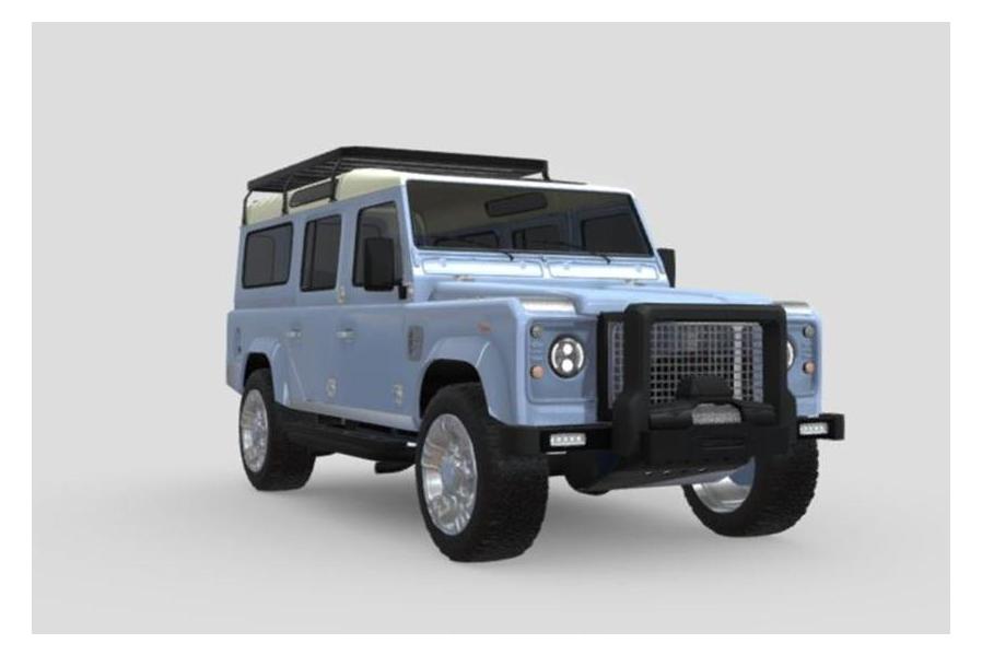Tesla-Powered Land Rover Defender Teased With 450 HP