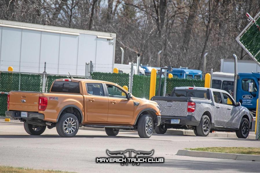 What A Ford Maverick Lift Kit Looks Like Next To A Ranger