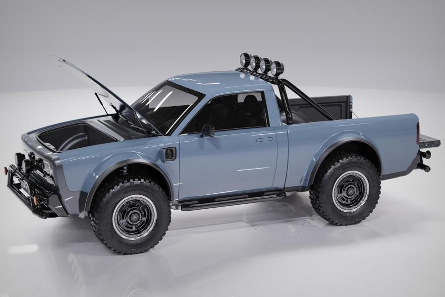 Retro Alpha Wolf Is America's Most Affordable Electric Pickup