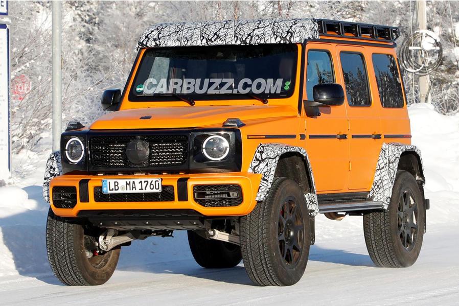 New Mercedes G-Class 4x4 Squared Looks Hot In Orange