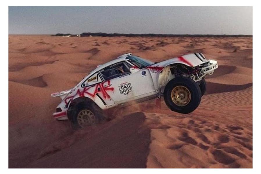 Someone Sprayed Graffiti On A Classic Porsche And Thrashed It In The Desert