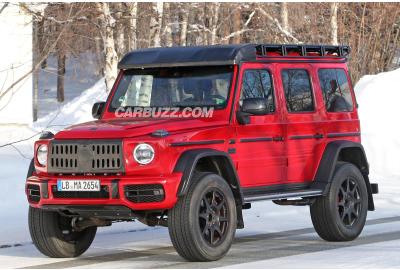 New Mercedes-AMG G-Class 4x4 Squared Caught With Nearly Zero Camo