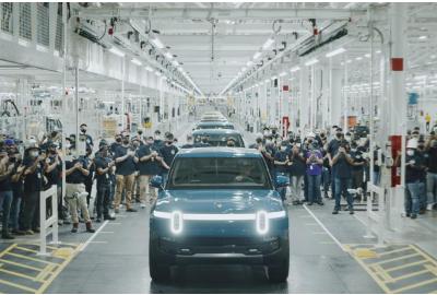 The First Production Rivian R1T Truck Rolls Off The Line