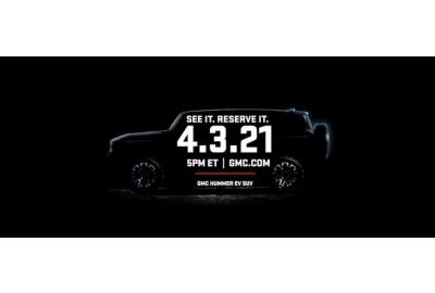 News: GMC Set To Debut The Hummer EV SUV April 3 During NCAA Final Four Game