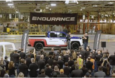 First Lordstown Endurance Pickups Roll Off The Line