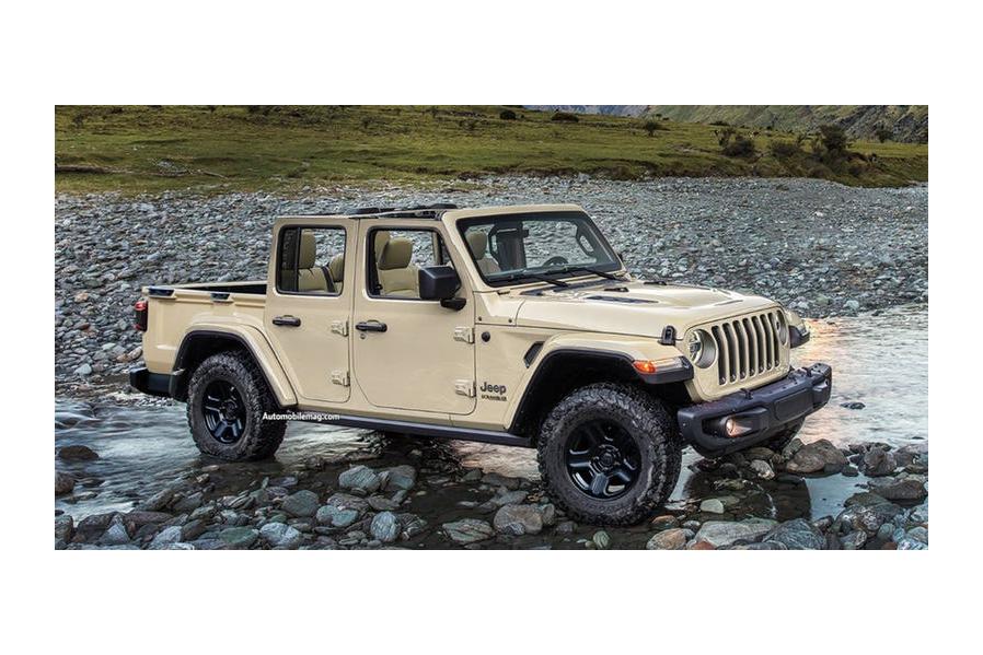 Jeep Wrangler Pickup Gets Possible Off-Road Trim