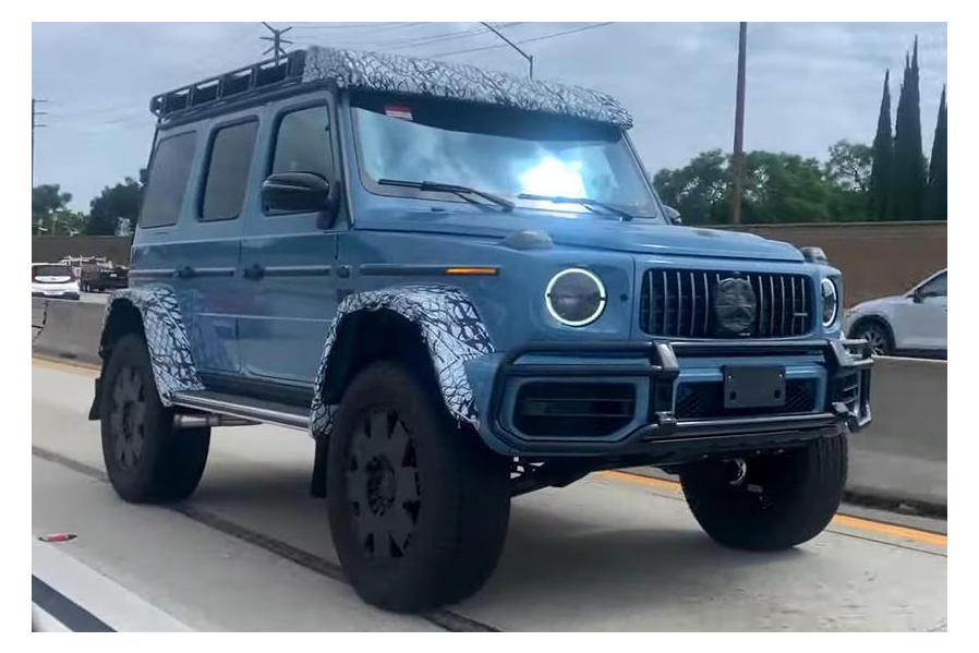 Hardcore Mercedes G-Class 4x4 Squared Hits California Highway