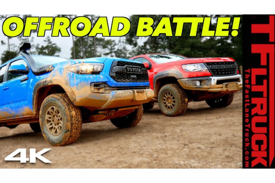 Toyota Tacoma TRD Pro vs Chevy Colorado ZR2 Bison – Texas Off-Road Shootout (Video)