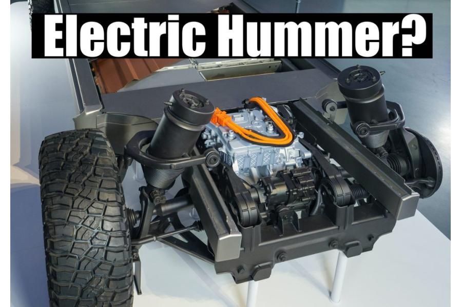 Is This the New 2022 GMC Hummer EV Chassis with Four Corner Independent Air Suspension?