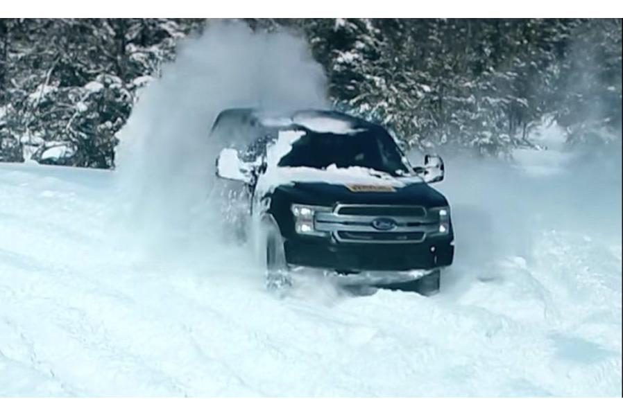 Ford Shows an Electric F-150 Prototype, Is That an Independent Rear Suspension?