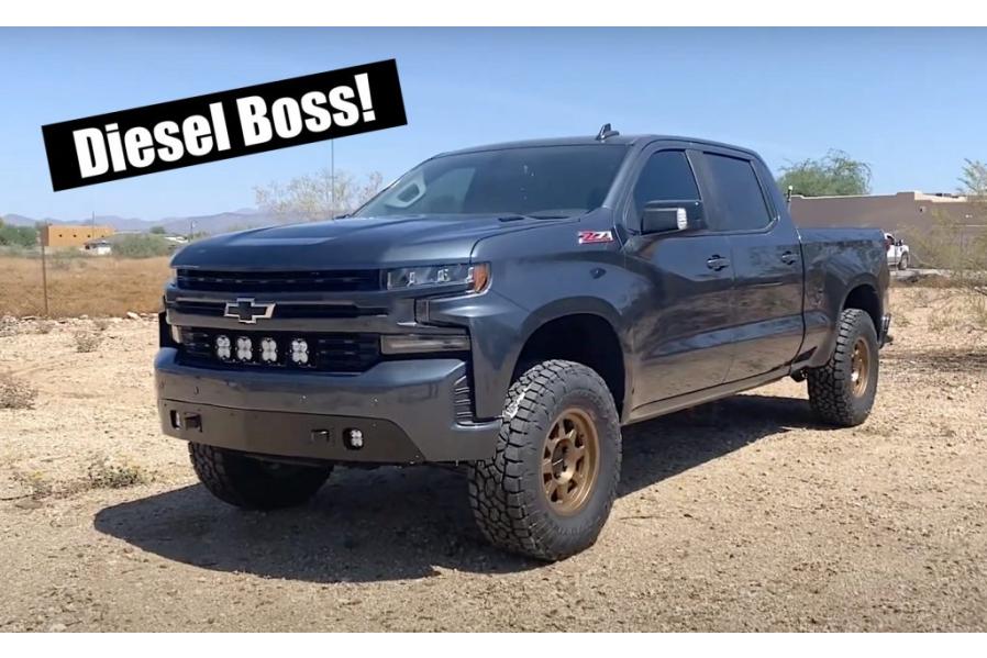 Diesel Boss! This Chevy Silverado 1500 Duramax Is Built For High Speed Off-Road Fun!
