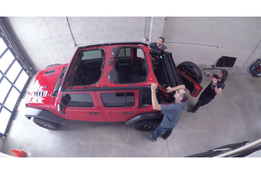 Removing The 2018 Jeep Wrangler JL’s Top Is Easier But Still A Two-Man Job