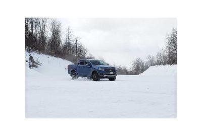 Watch A New 2019 Ford Ranger Tackle A Frozen Skidpad In Opposite Lock