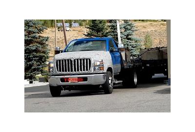 International Version of the 2019 Chevy Silverado HD 4500 Is Towing Heavy in the Mountains (Spied)