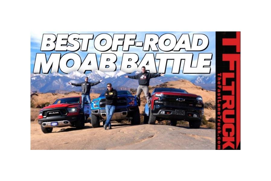 Three New Off-Road Trucks – One Epic Moab Review: 2019 Chevy Trailboss, Ford Raptor, and Ram Rebel