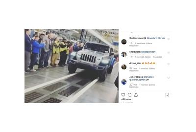 Gladiator Pickup Leaving the Assembly Line