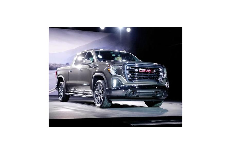 GMC Sierra pickup truck redesigned with tricked-out tailgate, carbon fiber box