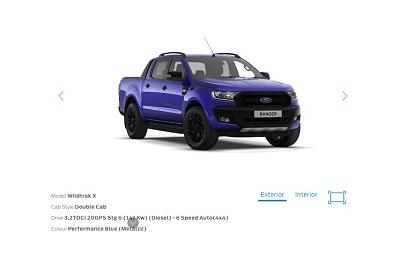 Now You See It, Now You Don't: Ford Ranger U.S. Configurator