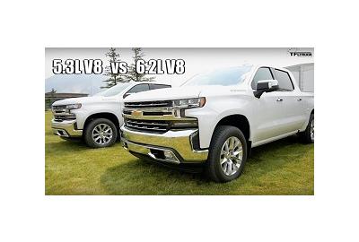 All New 2019 Chevy Silverado 1500 5.3L vs 6.2L V8 First Towing Review
