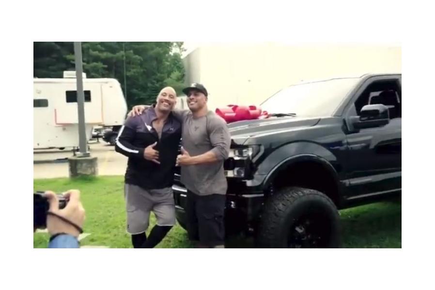 The Rock Surprises His Stunt Double With a New Ford F-150