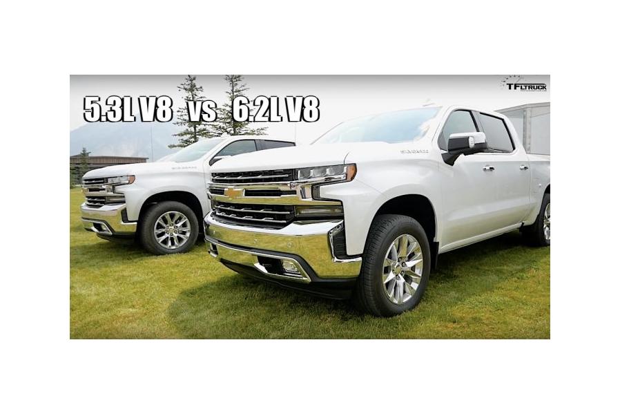 All New 2019 Chevy Silverado 1500 5.3L vs 6.2L V8 First Towing Review