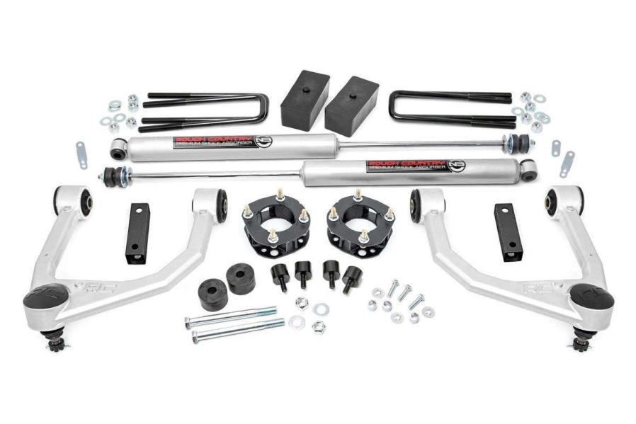 Rough Country 3.5 Inch Lift Kit for 2007–2021 Toyota Tundra 2WD/4WD Gas or Diesel