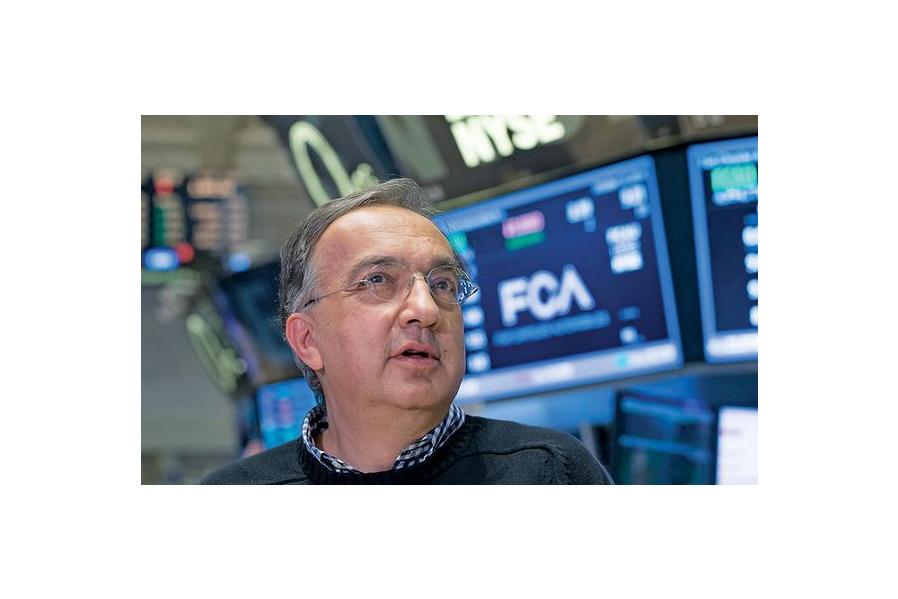 Marchionne collects $36 million stock award, $12 million in base pay, bonus