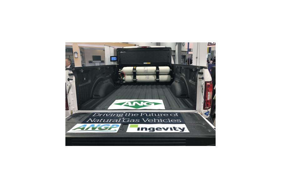 Ingevity displays 2018 Ford F-150 hybrid fueled by adsorbed natural gas technology