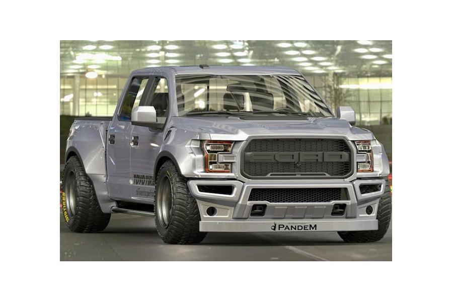Slammed Pandem Ford Raptor Drops in Tokyo 