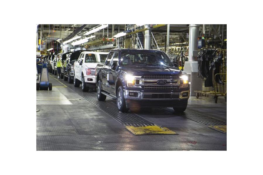 At reopened Ford plant, F-150 rolls off line in 52 seconds
